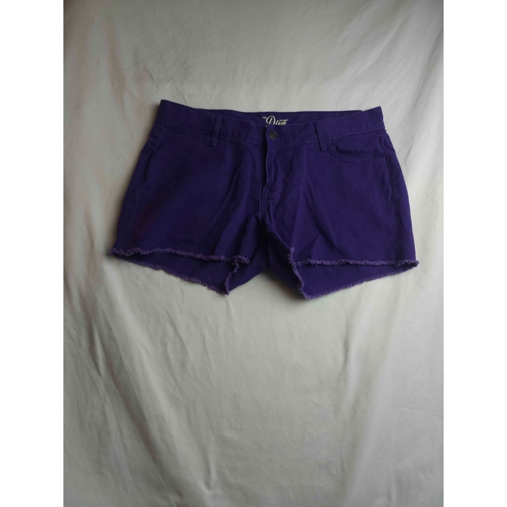 Old Navy The Diva Shorts Womens Size 6 Purple Denim Raw Hem Retro Y2K Summer
